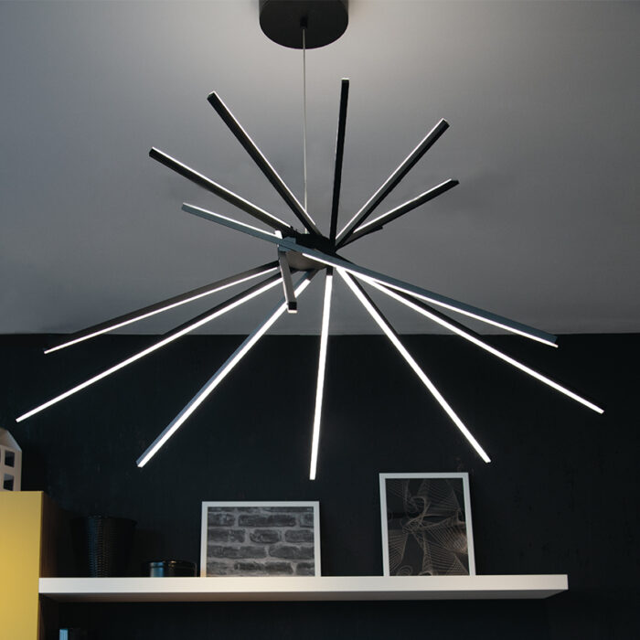 LED-SHANGHAI-S8 NERO - immagine 2