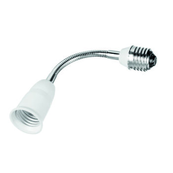 ADATTATORE PER PORTALAMPADE DA E27 A E27 CON FLESSIBILE 20CM