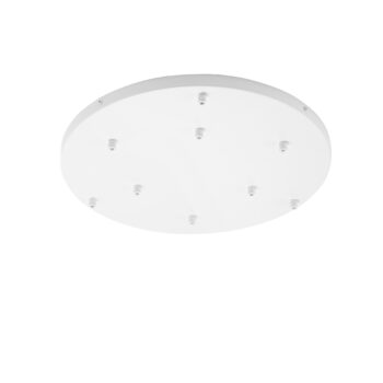 MONTATURA TONDA BIANCA A 9 FORI 52X4,1CM