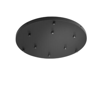 MONTATURA TONDA NERA A 9 FORI 52X4,1CM