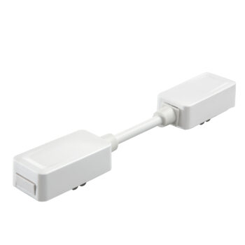 CONNETTORE ELTTRIFICATO FLESSIBILE BIANCO PER BINARIO BERNINI 5,65X2,5X1,93CM