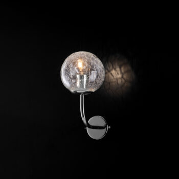 Applique in ferro cromo lucido 1 luce