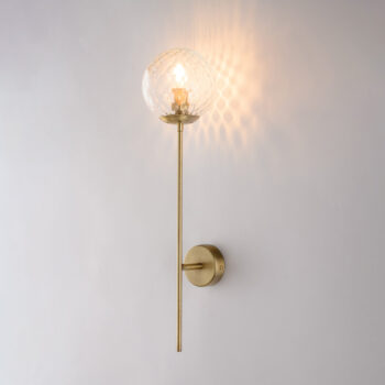 Applique in ferro bronzato spazzolato 1 luce