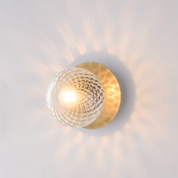 Applique in ferro bronzato spazzolato 1 luce