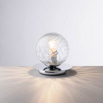 Lumetto in ferro cromo lucido 1 luce