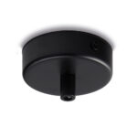 Rosone multicavo in ferro nero diametro 8 con 1 foro