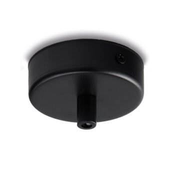 Rosone multicavo in ferro nero diametro 8 con 1 foro