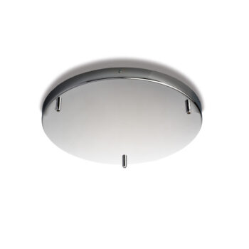 Rosone multicavo in ferro cromato diametro 40 con 3 fori