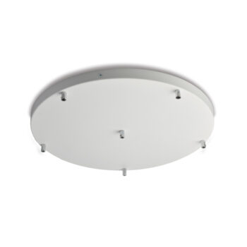 Rosone multicavo in ferro bianco diametro 50 con 6 fori