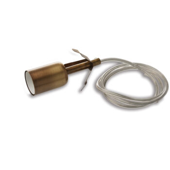 Montatura in ferro bronzato spazzolato senza rosone