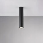 Plafoniera in ferro laccato nero GU10 1 luce