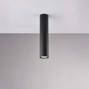 Plafoniera in ferro laccato nero GU10 1 luce