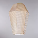 diffusore in vetro soffiato ambra con decoro in rilievo