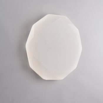 Plafoniera in acrilico bianco diametro 40 con led integrato CCT + telecomando