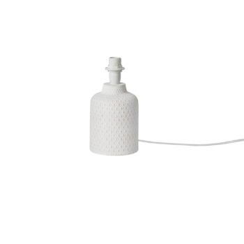 BASE LUME RAVELLO BIANCO 1XE14 10,5X10,5X20CM