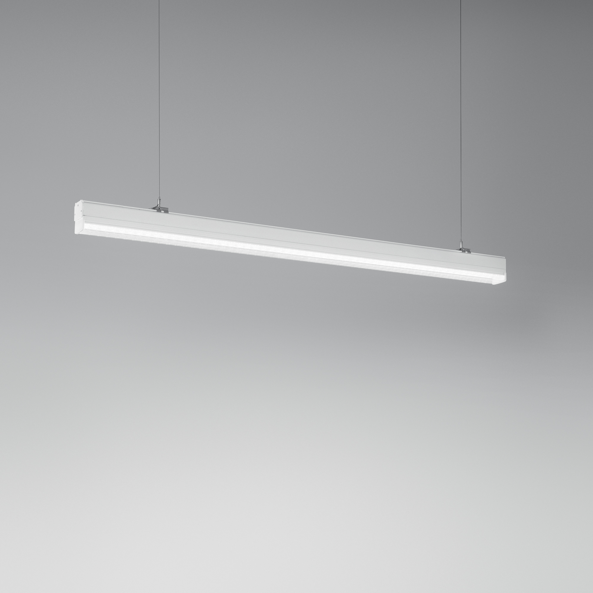 LAMPADA LED BINARIO BUSBAR BIANCA 72W 9340LM 4000K BATTERIA DI EMERGENZA 3H-4W 400LM 6,7X145,1X5,9CM