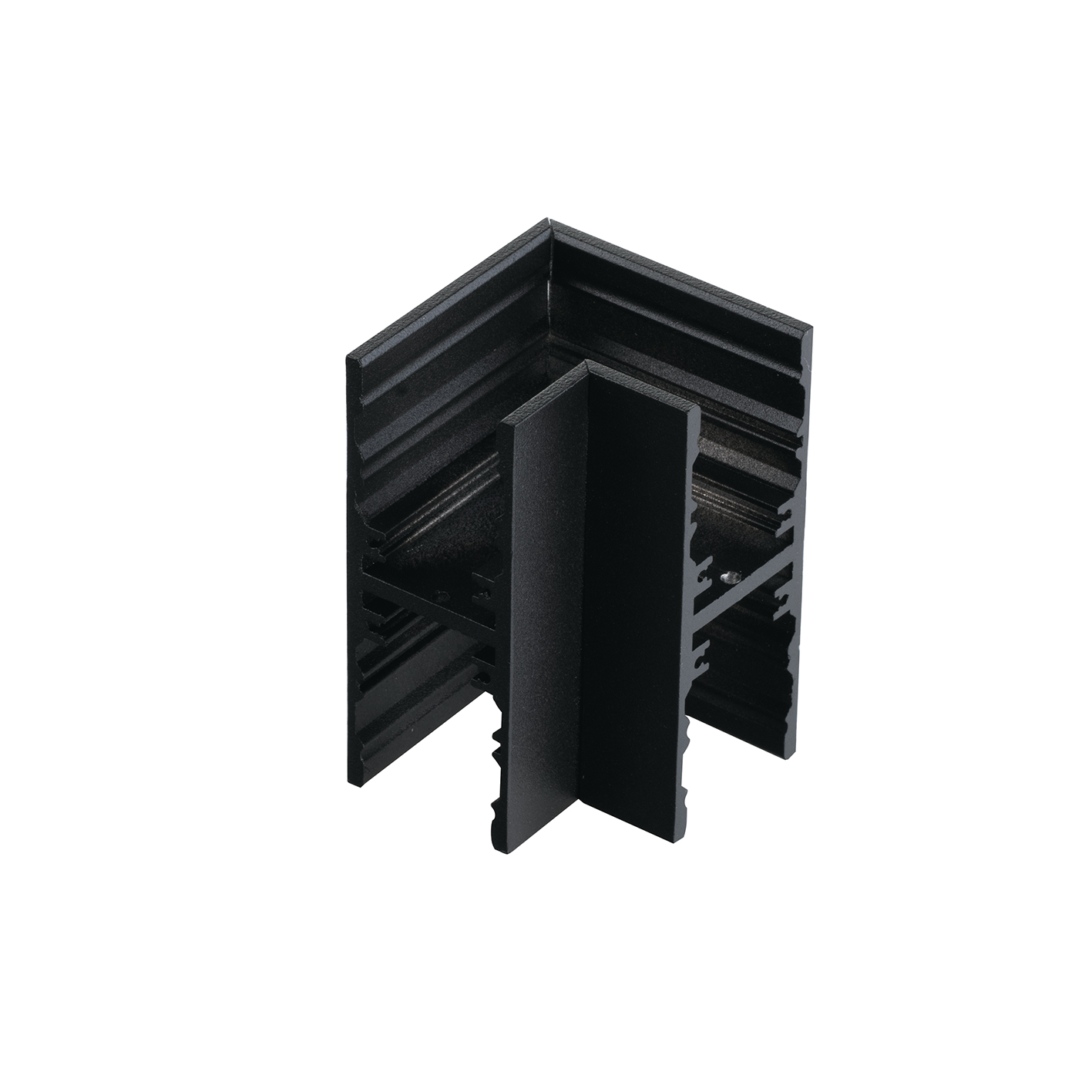 CONNETTORE ANGOLARE NERO PER BINARIO BIEMISSIONE DAVINCI 7,2X4,5X2,9CM