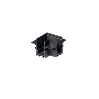 CONNETTORE ANGOLARE NERO PER BINARIO A INCASSO FILO DAVINCI 6X6X2,6CM