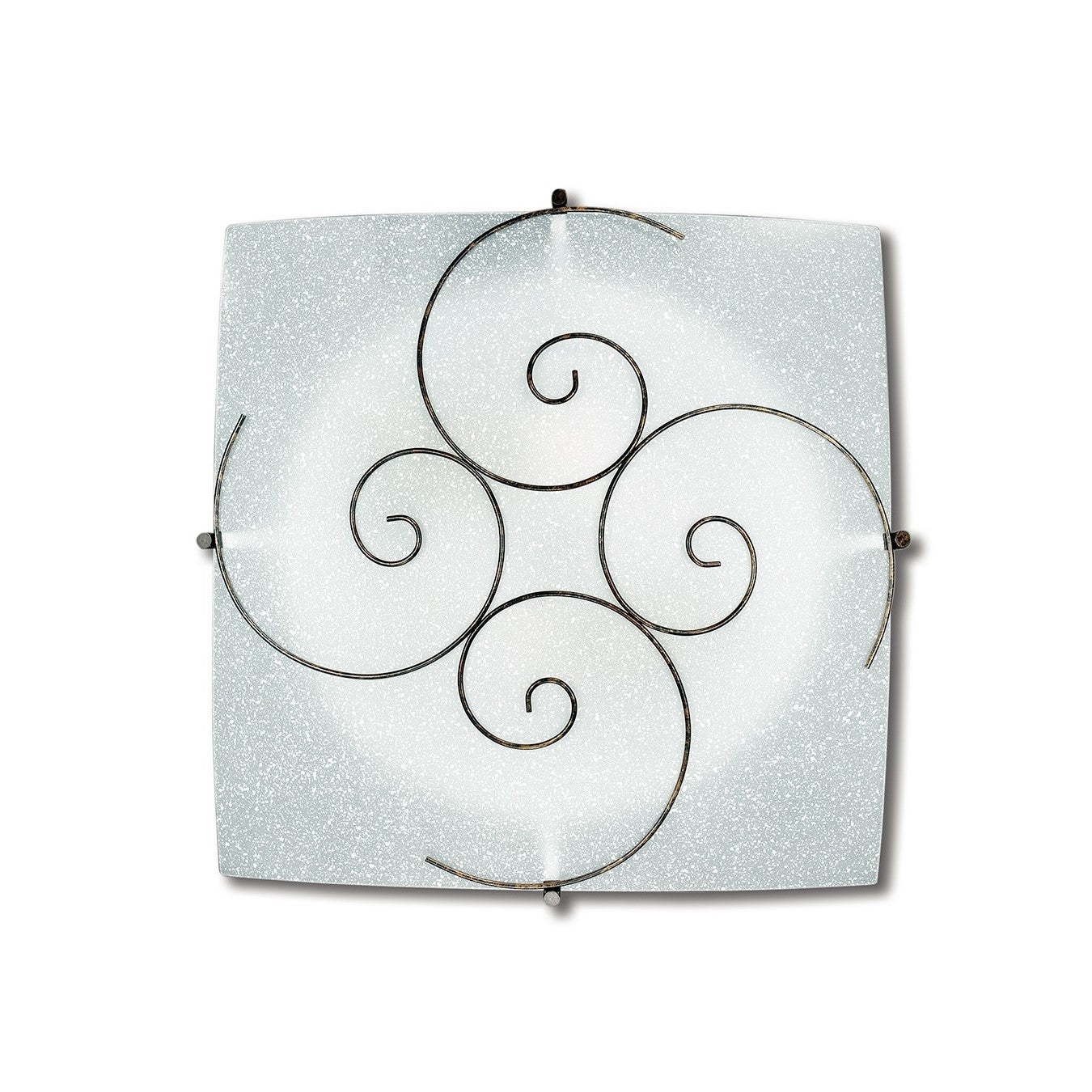 PLAFONIERA RICCIOLO BIANCA 1XE27 30X9X30CM