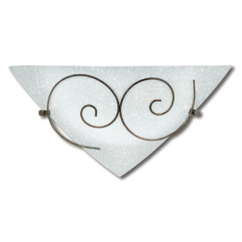 APPLIQUE RICCIOLO BIANCA 1XE27 40X10,5X19CM