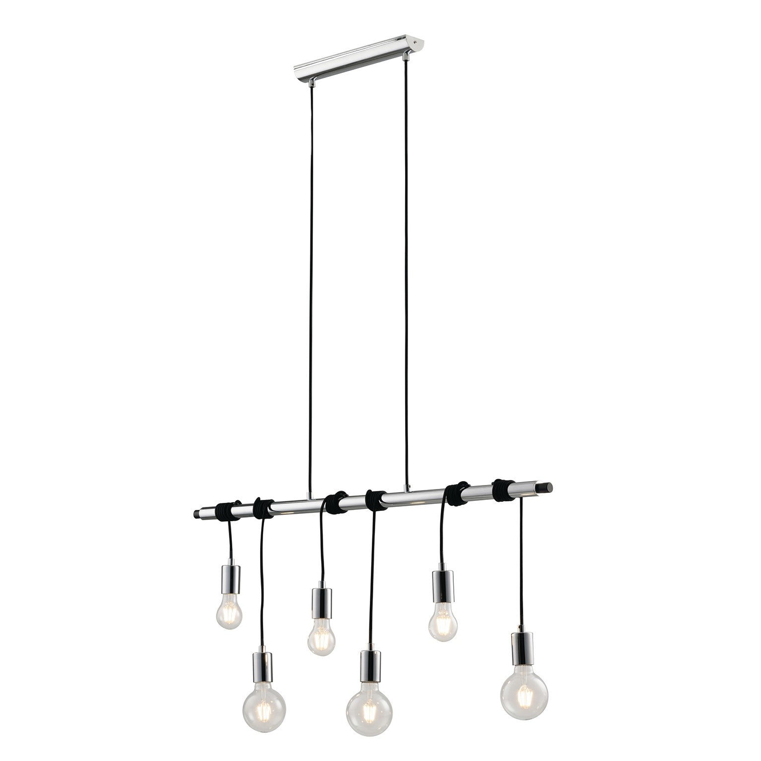 SOSPENSIONE ADMIRAL CROMO 6XE27 100X135CM