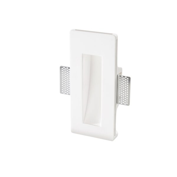 SEGNAPASSI A INCASSO ARIEL BIANCO RETTANGOLARE 1XGU10 MINI 11X5,5X24,5CM