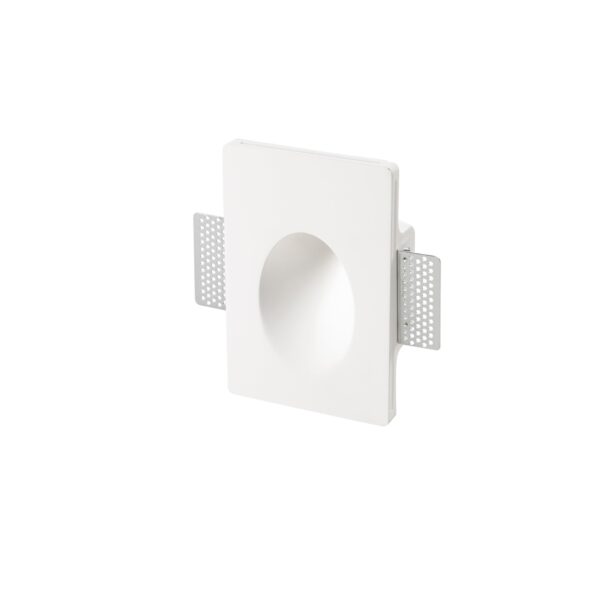SEGNAPASSI A INCASSO ARIEL BIANCO RETTANGOLARE 1XGU10 MINI 12X18X5,5CM