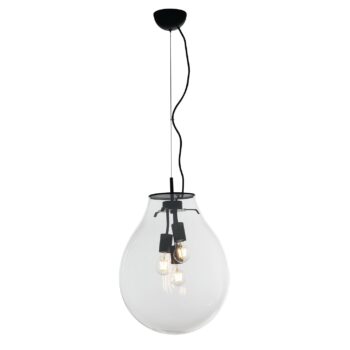 SOSPENSIONE AZUMA TRASPARENTE 3XE27 38X174CM