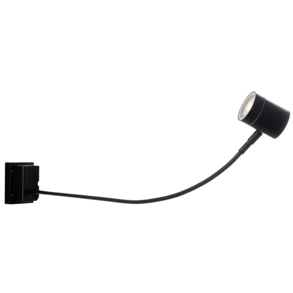 APPLIQUE BANNER FLESSIBILE ORIENTABILE NERA 1XGU10 IP55 78X10,7X9CM