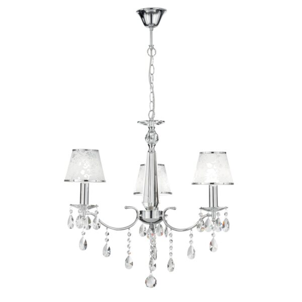 LAMPADARIO BOEME CROMO 3XE14 65X100CM