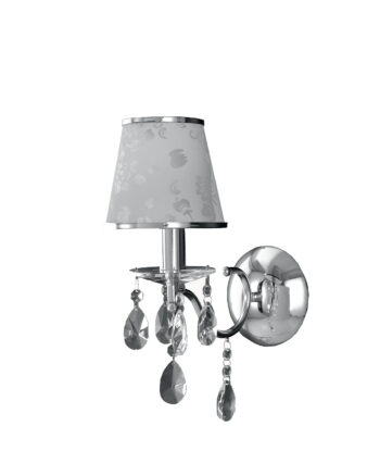 APPLIQUE BOEME CROMO 1XE14 13X16X34CM