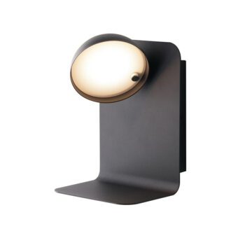 APPLIQUE LED BOING ORIENTABILE NERA CON USB 2A 5W 500LM 4000K 14X13X19CM