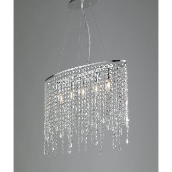 SOSPENSIONE BREEZE CROMO 5XE14 66,5X23,5X140CM