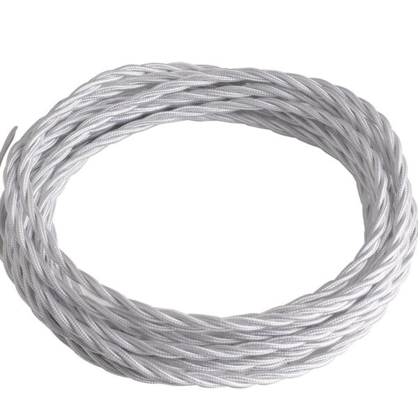 CAVO ELETTRICO CLAY BIANCO 2X0,75 500CM