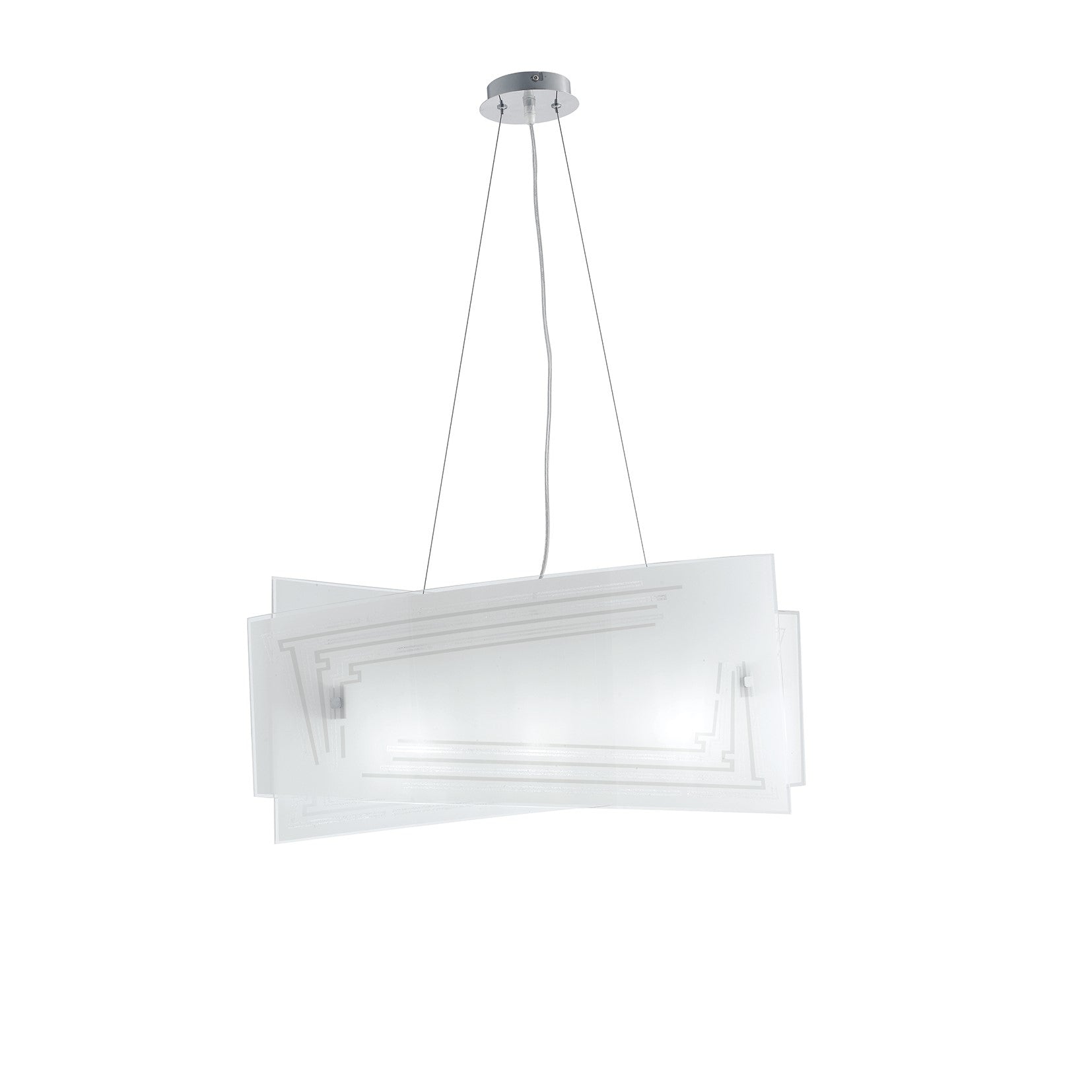 SOSPENSIONE CONCEPT BIANCA 4XE27 60X20X130CM