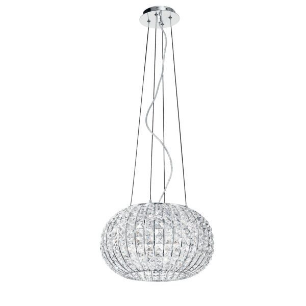 SOSPENSIONE CONCERT CROMO 5XE27 45X135CM