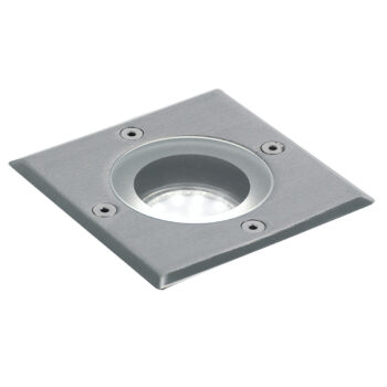 FARO A INCASSO CALPESTABILE DRIVE ACCIAIO QUADRATO 1XGU10 IP67 10,8X10,8X11,8CM