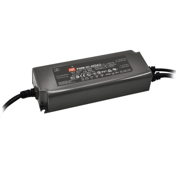 DRIVER PWM DALI2 OUTPUT 24V 60W 2,5A INPUT AC90-305V DC127-431V IP67 15X5,3X5,3CM