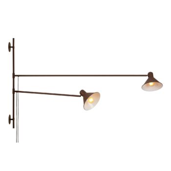 APPLIQUE DUETTO REGOLABILE CORTEN 2XE27 154X20,5X90CM