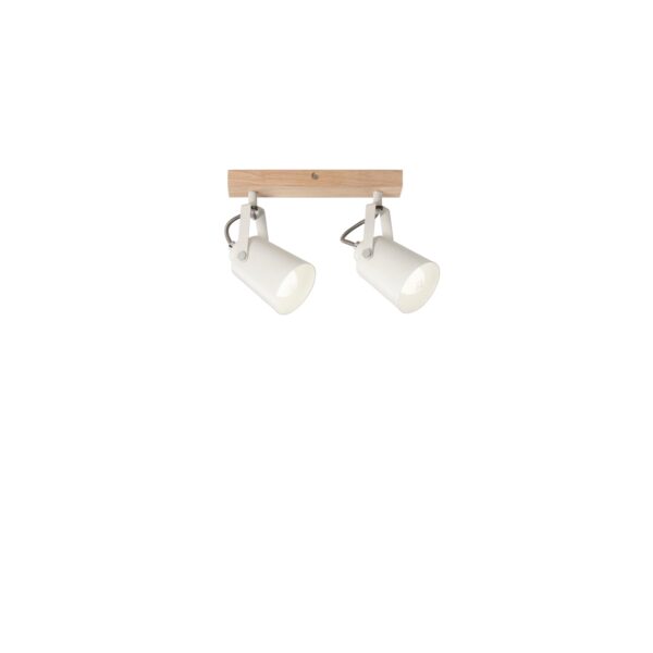 APPLIQUE EDA BIANCA/LEGNO 2XE14 26,7X6X16,7CM