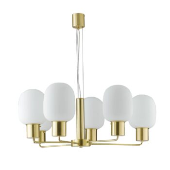 LAMPADARIO FELLINI ORO 6XE27 98X150CM