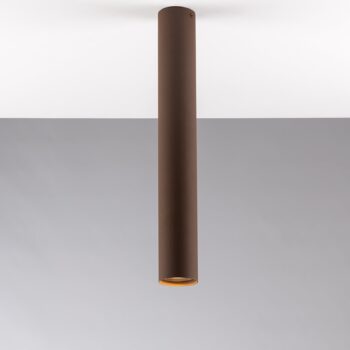 PLAFONIERA FLUKE TONDA CORTEN 1XGU10 5,5X5,5X40CM