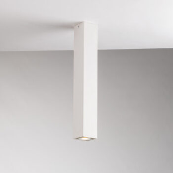 PLAFONIERA FLUKE QUADRATA BIANCA 1XGU10 6X6X40CM
