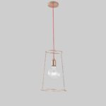 SOSPENSIONE FRIDA ORO ROSA/ROSSO 1XE27 25X120CM