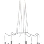 SOSPENSIONE HABITAT BIANCA 8XE27 85X120CM