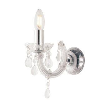 APPLIQUE HOUSTON TRASPARENTE 1XE14 22X22X21CM