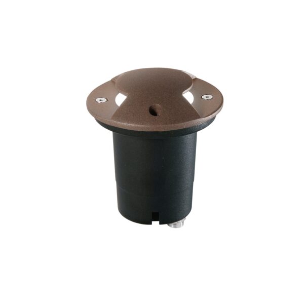 FARO CARRABILE A INCASSO HUMMER BRONZO 1XGU10 2 FASCI DI LUCE IP67 10,5X14,4CM