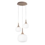 SOSPENSIONE JAIPUR BIANCA/LEGNO 1XE27+2XE14 39X39X150CM