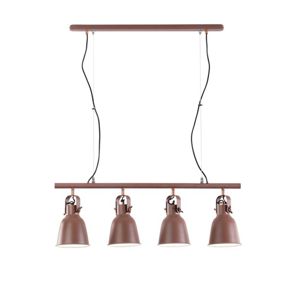 SOSPENSIONE LEGEND CORTEN/RAME 4XE27 85,5X15,5X179CM