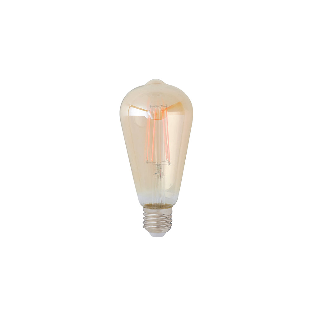 LAMPADINA LED FILAMENTO AMBRA E27 8W 806LM 2500K 300° 64X146mm 15000h CRI80
